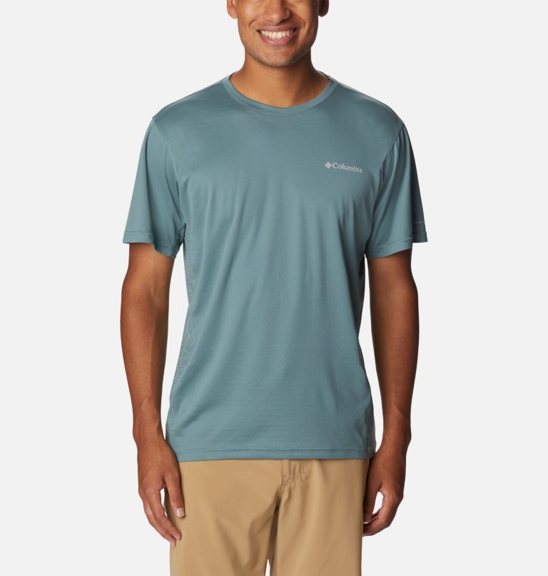 Thumbnail: Men's Zero Ice Cirro-Cool Short Sleeve Shirt, Color: Metal, Metal Heather, image 1