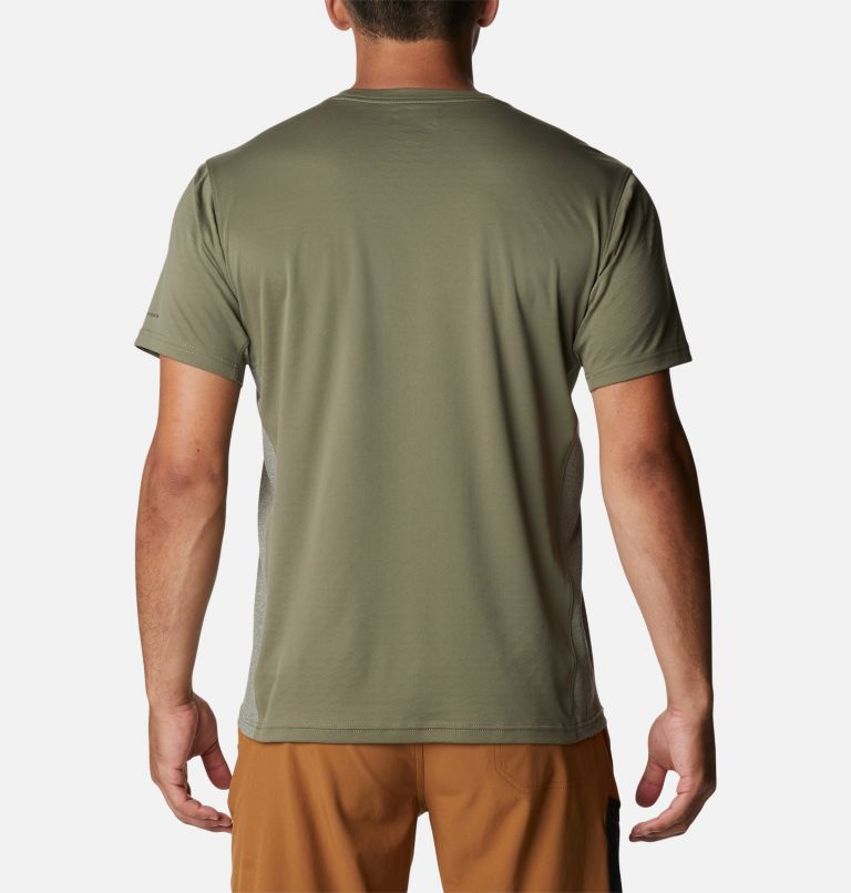 Men's Zero Ice Cirro-Cool Short Sleeve Shirt, Color: Stone Green, Stone Green Heather, image 2
