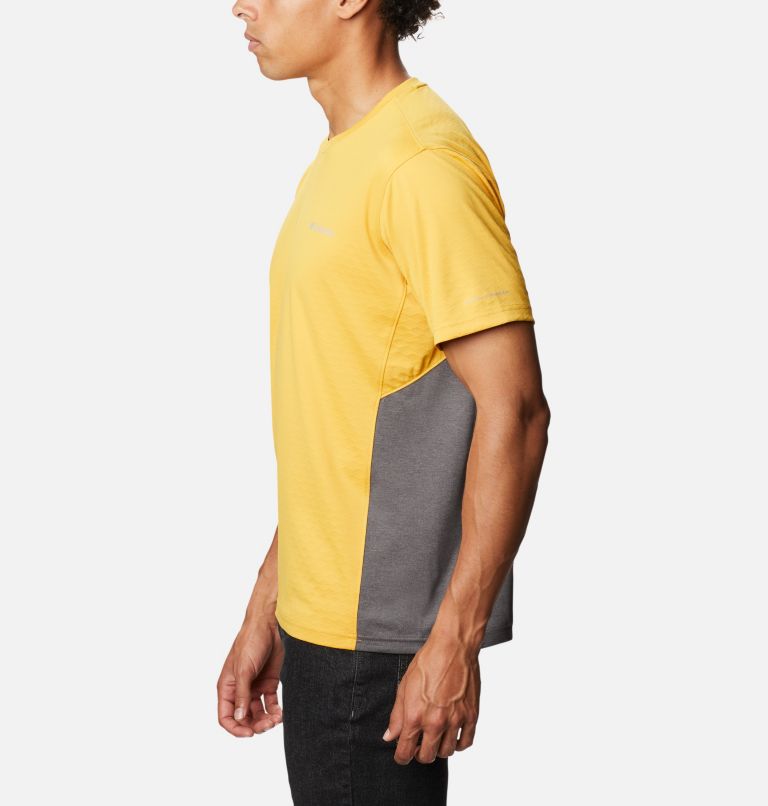 Haut à manches courtes Zero Ice Cirro-Cool pour homme, Color: Bright Gold, City Grey Heather, image 3