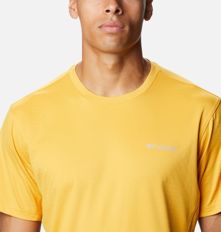 Haut à manches courtes Zero Ice Cirro-Cool pour homme, Color: Bright Gold, City Grey Heather, image 4