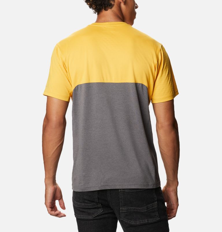 Haut à manches courtes Zero Ice Cirro-Cool pour homme, Color: Bright Gold, City Grey Heather, image 2
