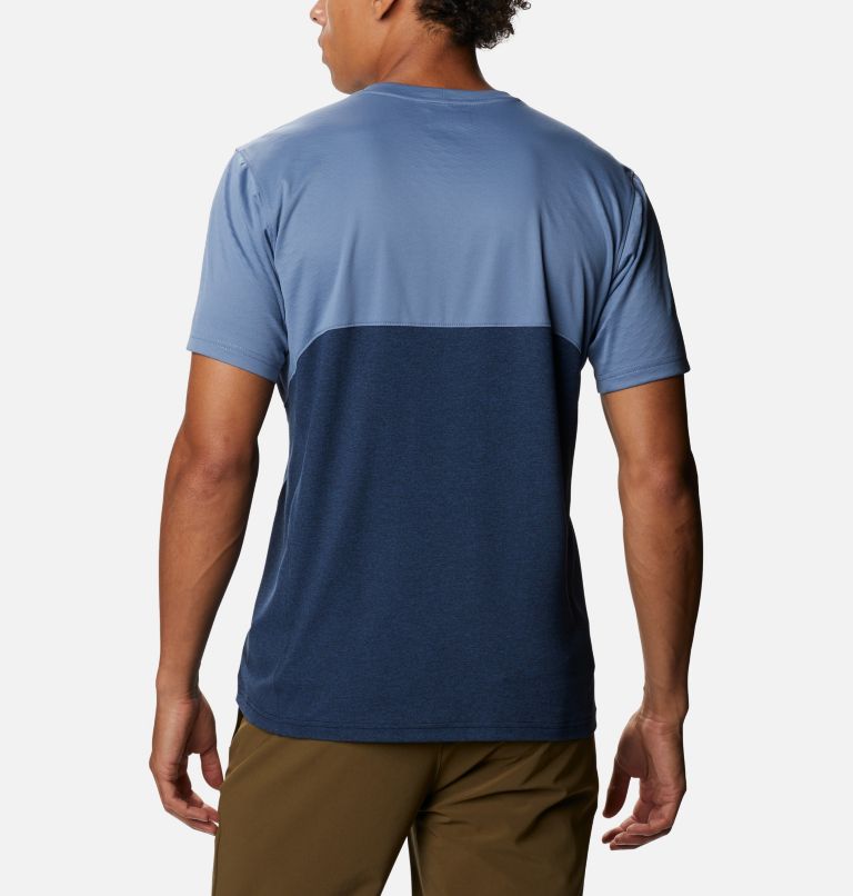 Men's Zero Ice Cirro-Cool Technical T-Shirt, Color: Bluestone, Collegiate Navy Heather, image 2