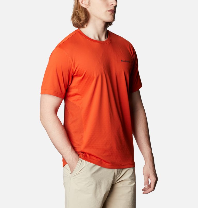 M Zero Ice Cirro-Cool SS Shirt | 846 | M, Color: Bonfire, Dark Sienna Heather, image 5