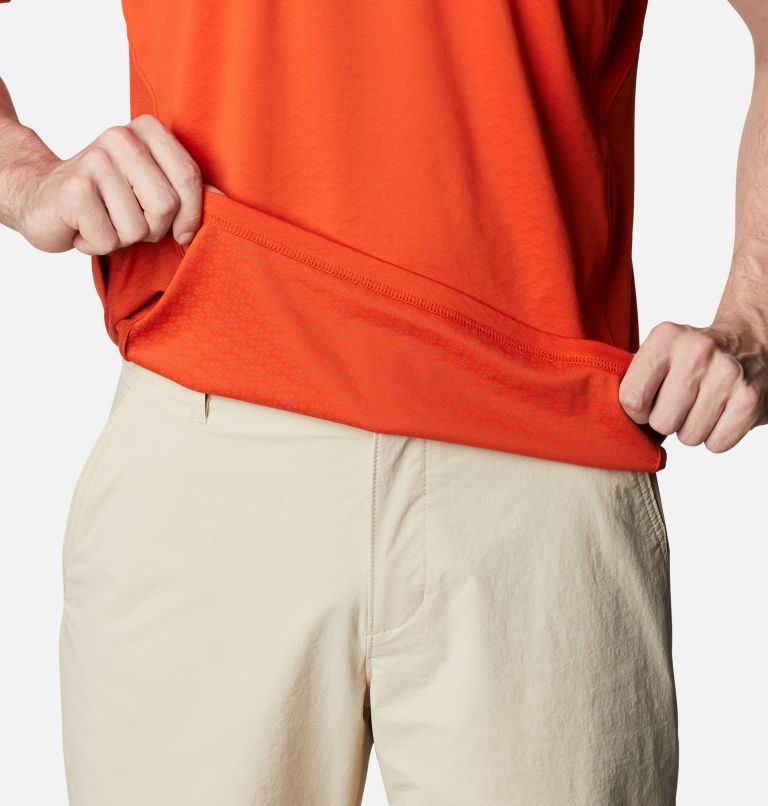 M Zero Ice Cirro-Cool SS Shirt | 846 | M, Color: Bonfire, Dark Sienna Heather, image 6