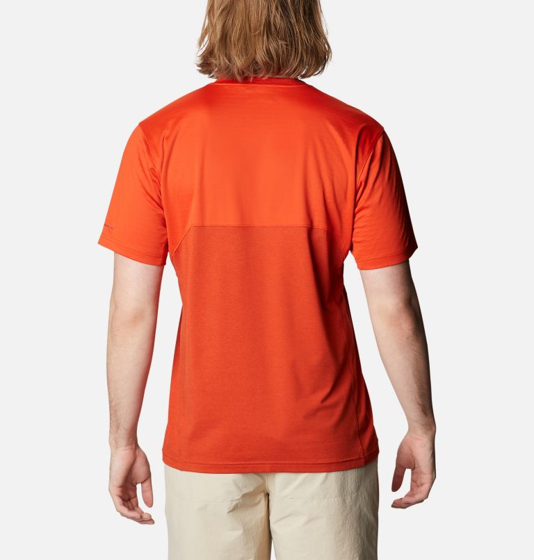 M Zero Ice Cirro-Cool SS Shirt | 846 | M, Color: Bonfire, Dark Sienna Heather, image 2