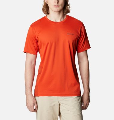 Men's Zero Ice Cirro-Cool&trade; T-Shirt M Zero Ice Cirro-Cool&trade; SS Shirt | 043 | L, Bonfire, Dark Sienna Heather, front