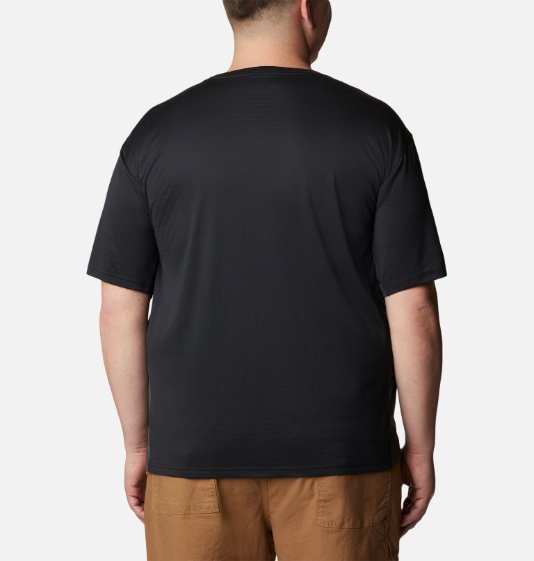 Thumbnail: Men's Zero Ice Cirro-Cool Short Sleeve Shirt - Big, Color: Black, Black Heather, image 2
