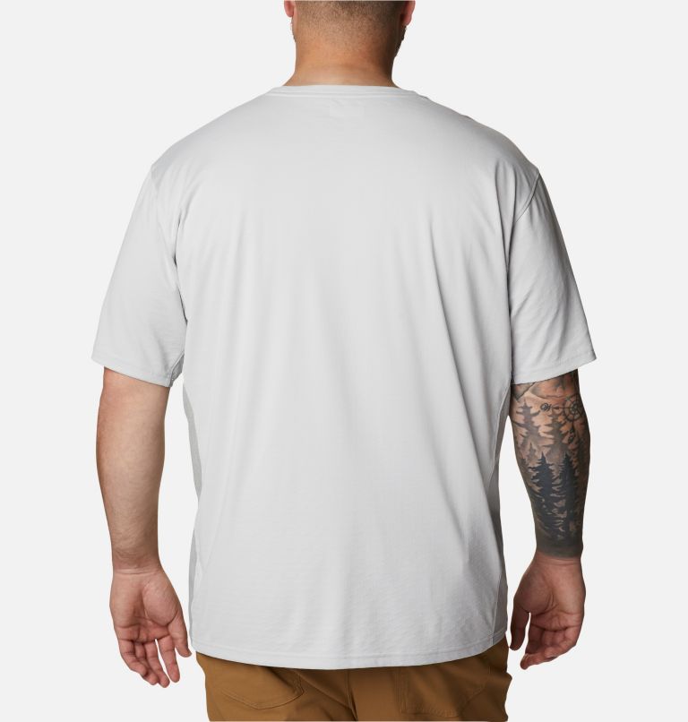 Thumbnail: Men's Zero Ice Cirro-Cool Short Sleeve Shirt - Big, Color: Nimbus Grey, Nimbus Grey Heather, image 2