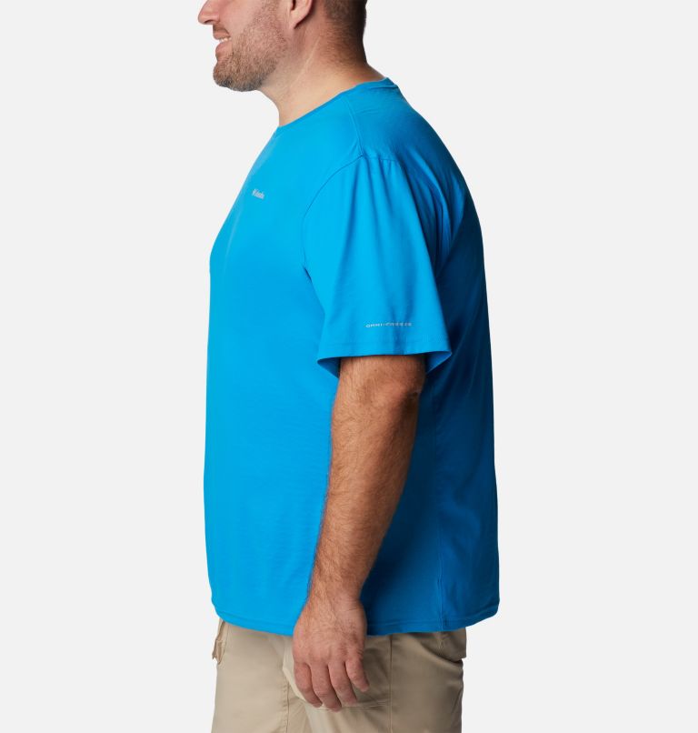 Thumbnail: T-shirt à manches courtes Zero Ice Cirro-Cool Homme - Tailles fortes, Color: Compass Blue, Compass Blue Heather, image 3