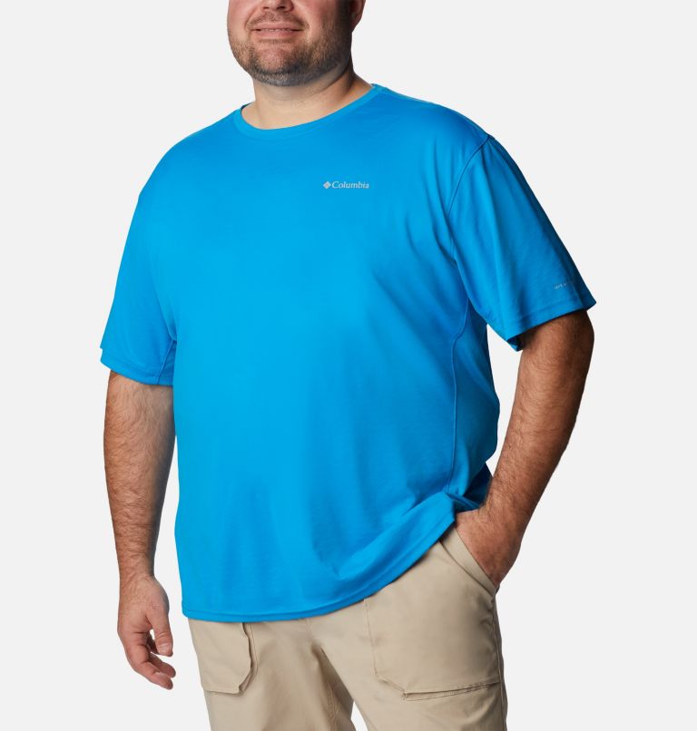 T-shirt à manches courtes Zero Ice Cirro-Cool Homme - Tailles fortes, Color: Compass Blue, Compass Blue Heather, image 5