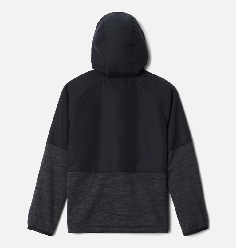 Girls' Out-Shield Dry Fleece Full Zip Jacket, Color: Black, image 2