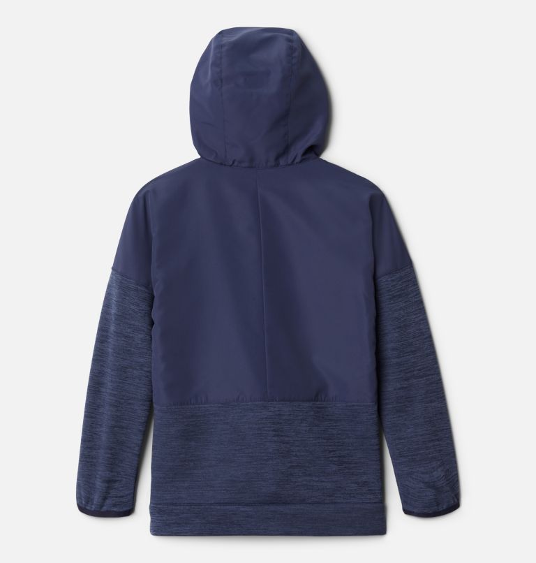 Thumbnail: Girl's Out-Shield Dry Fleece, Color: Nocturnal Solid, Dark Nocturnal Heather, image 2