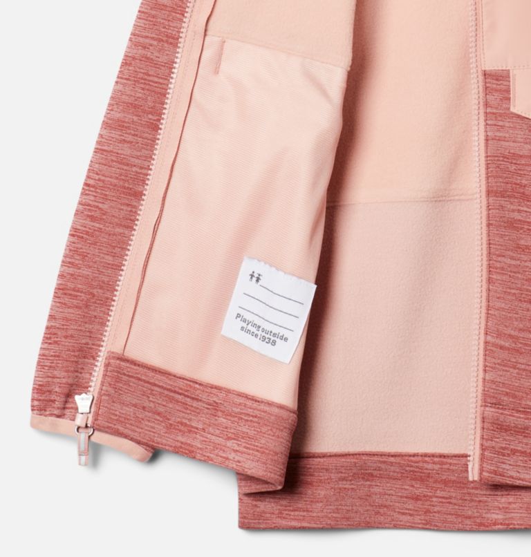 Manteau polaire à fermeture éclair Out-Shield Dry pour fille, Color: Faux Pink, Faux Pink Heather