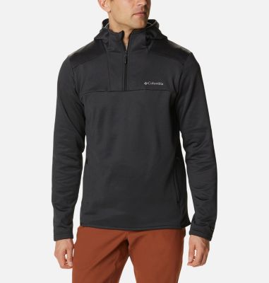 Men's Maxtrail&trade; Quarter Zip Fleece Hoodie Maxtrail&trade; Quarter Zip Hoodie | 846 | S, Black, front