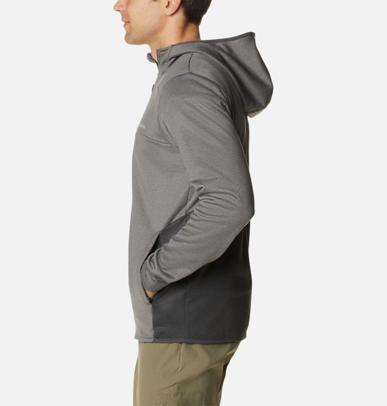 Men's Maxtrail Quarter Zip Fleece Hoodie, Color: City Grey, Shark