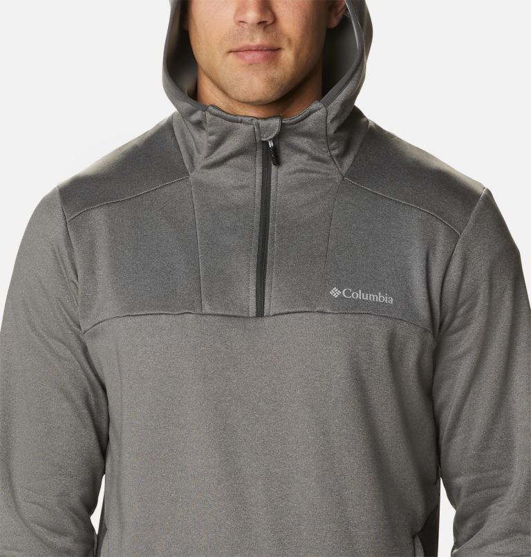 Men's Maxtrail Quarter Zip Fleece Hoodie, Color: City Grey, Shark