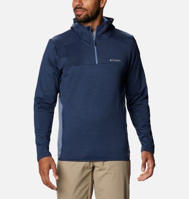Men's Maxtrail&trade; Quarter Zip Fleece Hoodie Maxtrail&trade; Quarter Zip Hoodie | 846 | S, Collegiate Navy, Bluestone, front