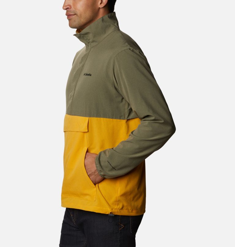 Anorak compact Atlas Explorer pour homme, Color: Stone Green, Bright Gold, image 3