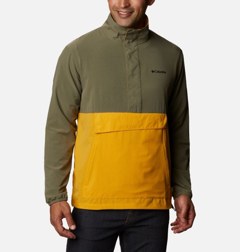 Anorak compact Atlas Explorer pour homme, Color: Stone Green, Bright Gold, image 1