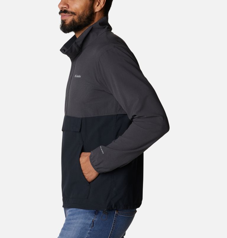Men's Atlas Explorer Packable Anorak, Color: Shark, Black, image 3