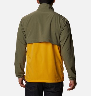 Men's Atlas Explorer&trade; Packable Anorak Atlas Explorer&trade; Packable Anorak | 011 | XL, Stone Green, Bright Gold, back