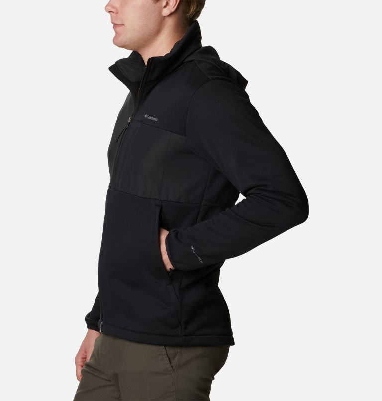 Manteau polaire à capuchon avec fermeture éclair Out-Shield Dry Homme, Color: Black, image 3