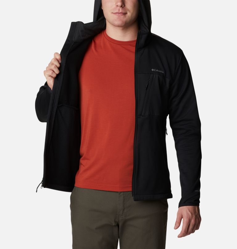 Manteau polaire à capuchon avec fermeture éclair Out-Shield Dry Homme, Color: Black, image 5