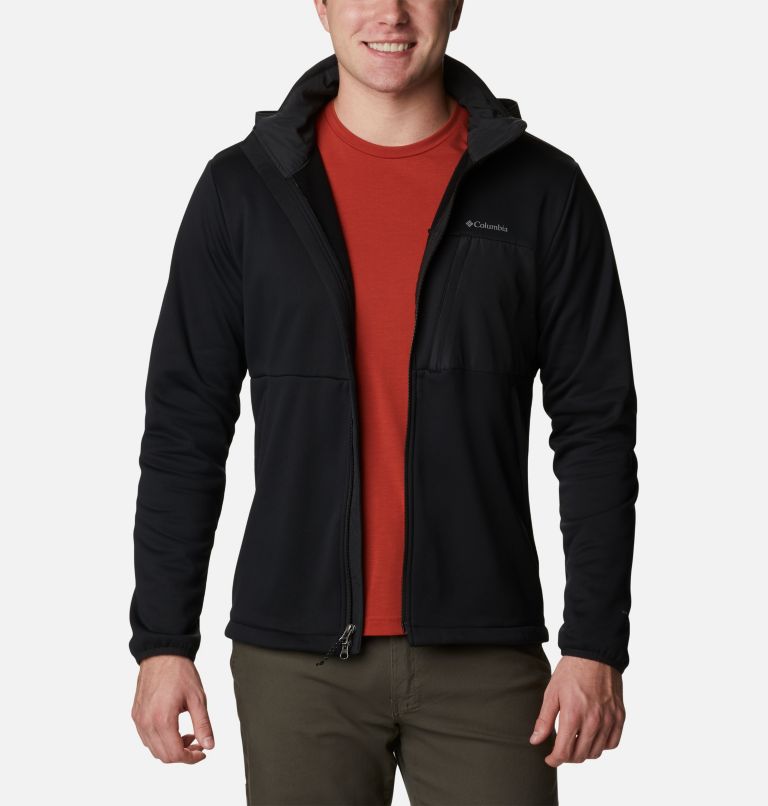 Manteau polaire à capuchon avec fermeture éclair Out-Shield Dry Homme, Color: Black, image 8