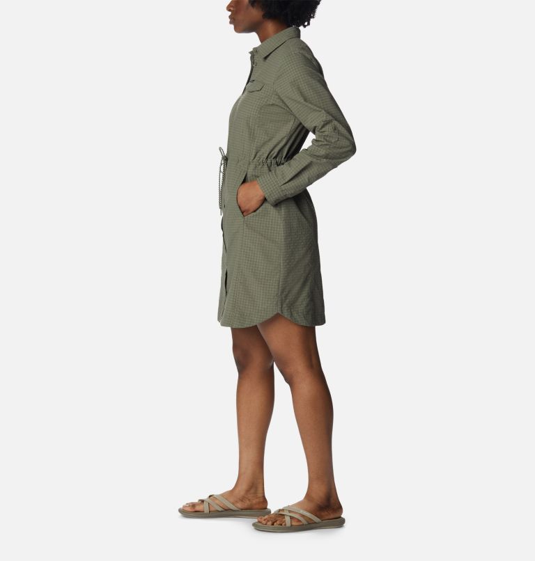 Women's Silver Ridge Novelty Dress, Color: Stone Green