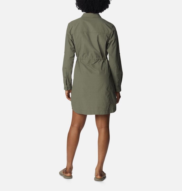Women's Silver Ridge Novelty Dress, Color: Stone Green, image 2