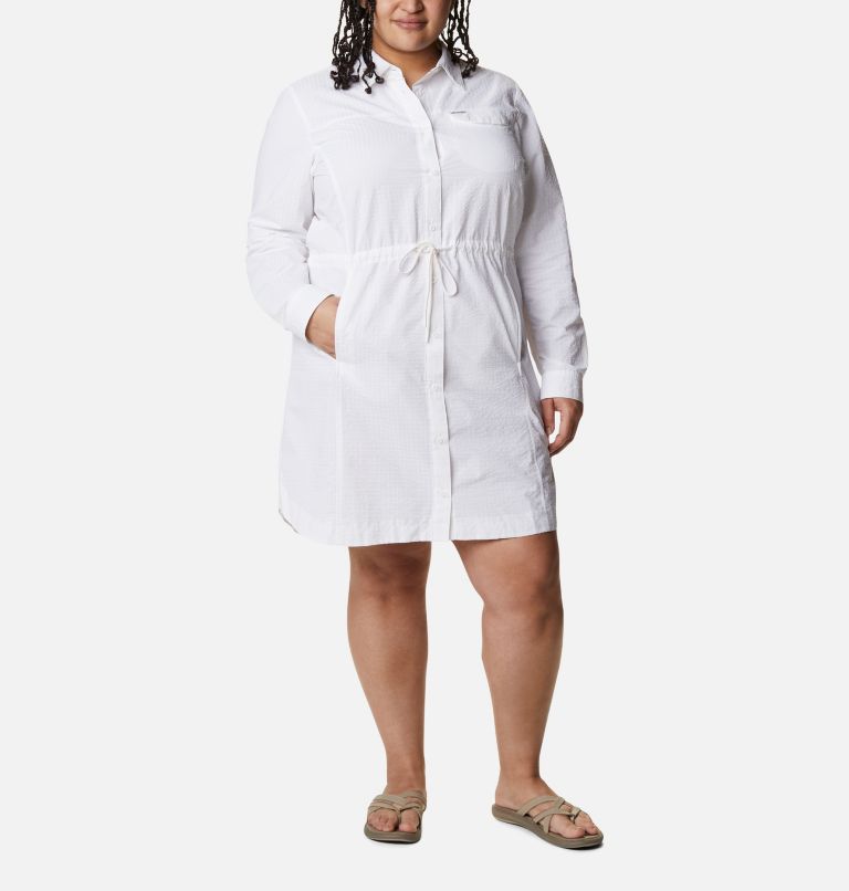 Women's Silver Ridge Novelty Dress - Plus Size, Color: White, image 1