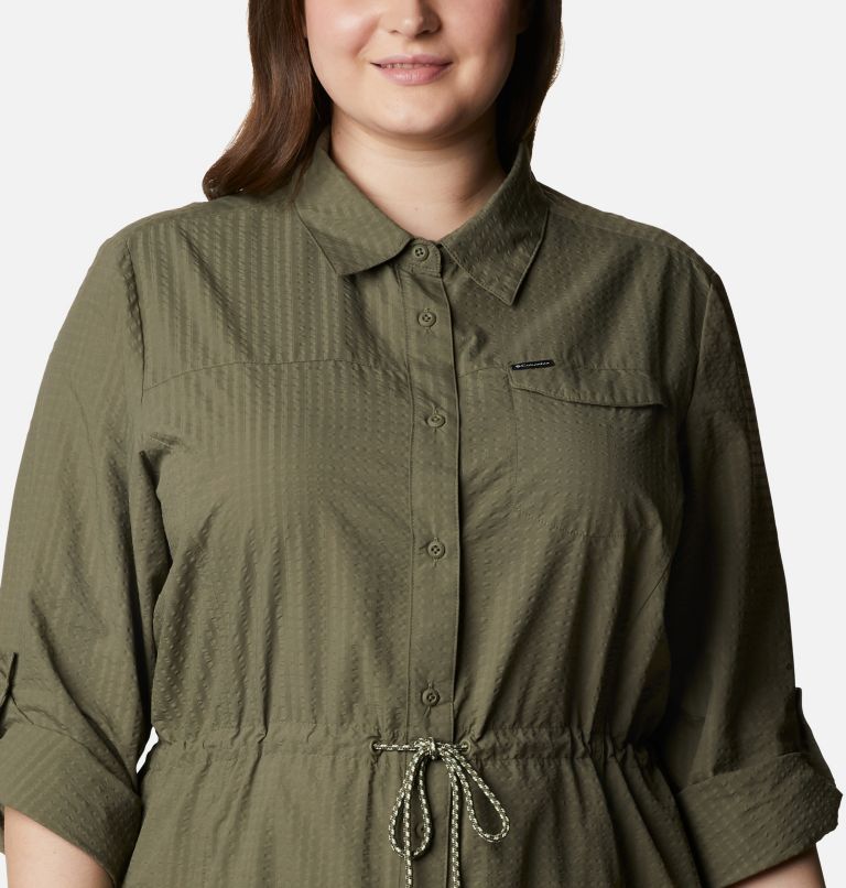 Women's Silver Ridge Novelty Dress - Plus Size, Color: Stone Green, image 4