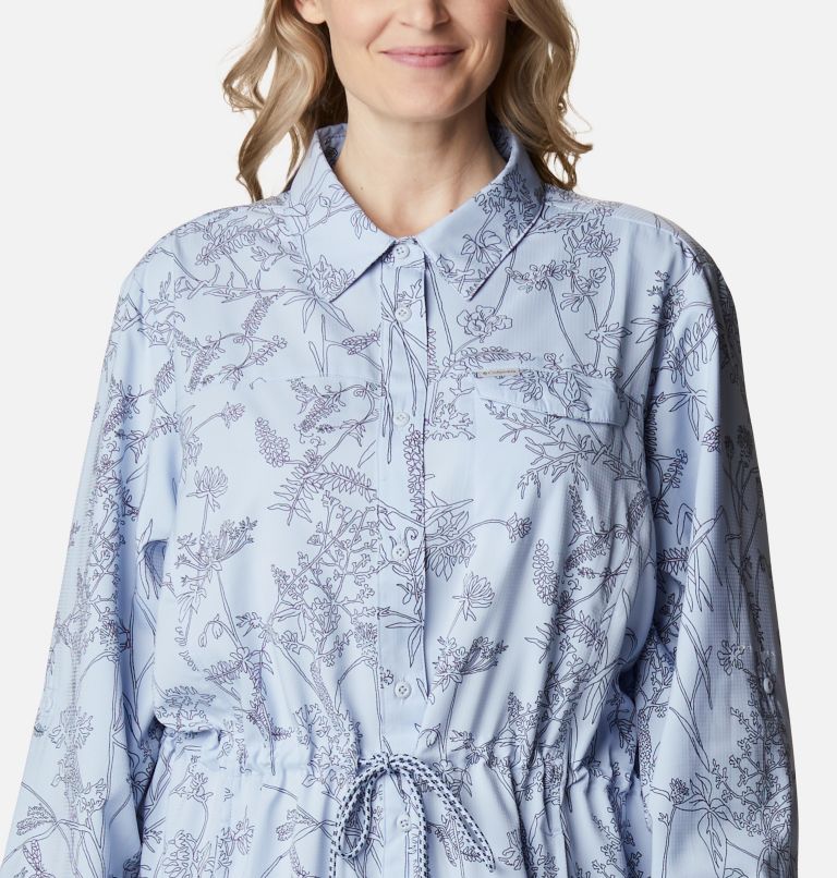 Women's Silver Ridge Novelty Dress - Plus Size, Color: Nocturnal Art Bouquet, image 4