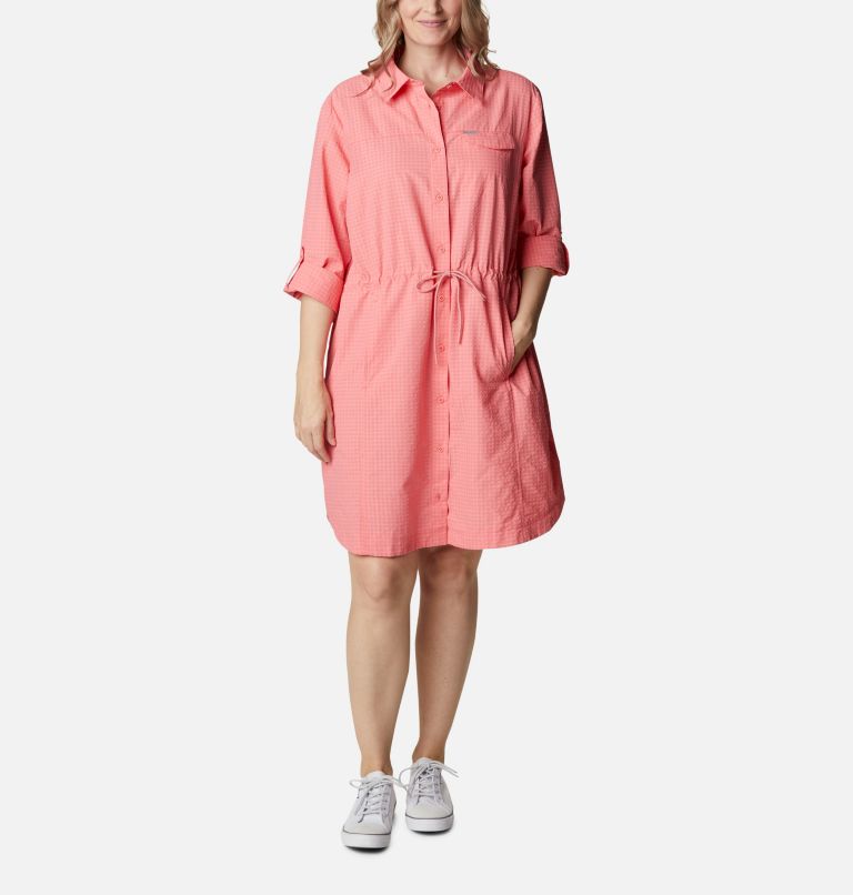 Women's Silver Ridge Novelty Dress - Plus Size, Color: Salmon, image 5