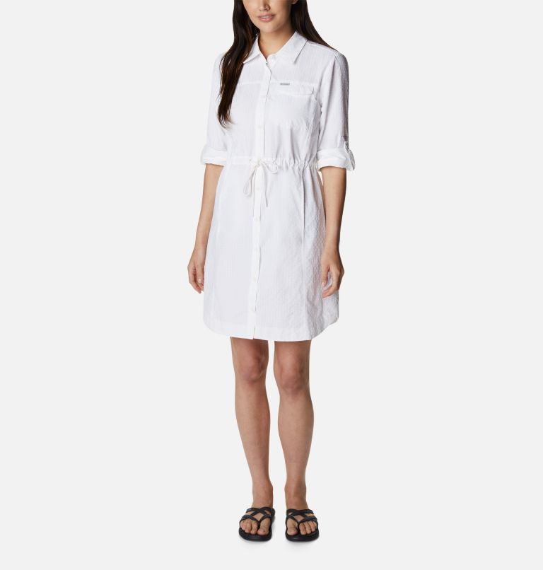Women's Silver Ridge Novelty Dress, Color: White, image 5