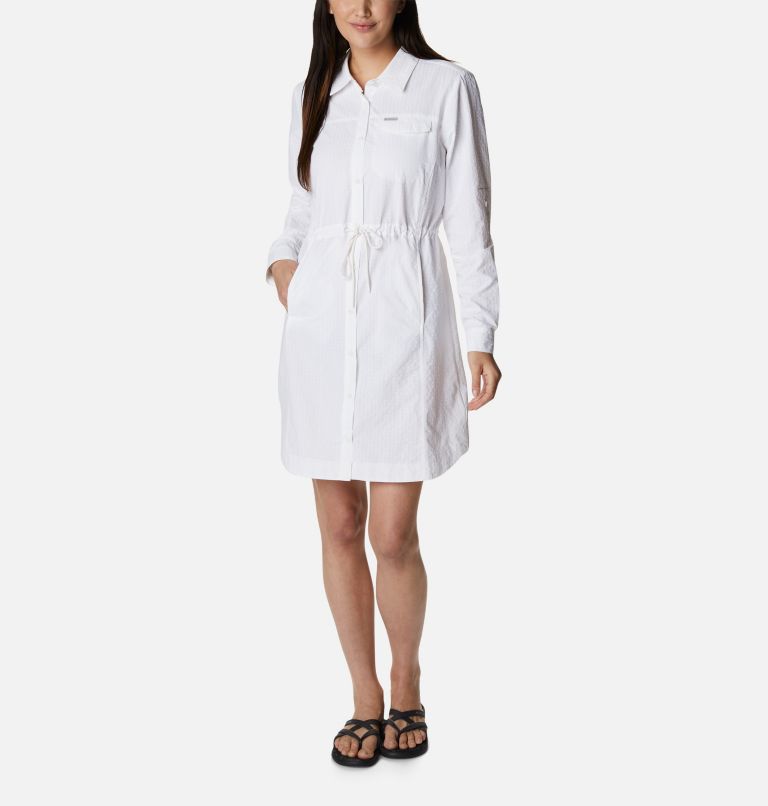 Women's Silver Ridge Novelty Dress, Color: White, image 1