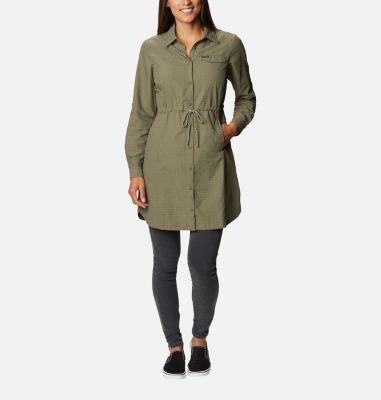 Women's Silver Ridge&trade; Novelty Dress Silver Ridge&trade; Novelty Dress | 397 | L, Stone Green, front