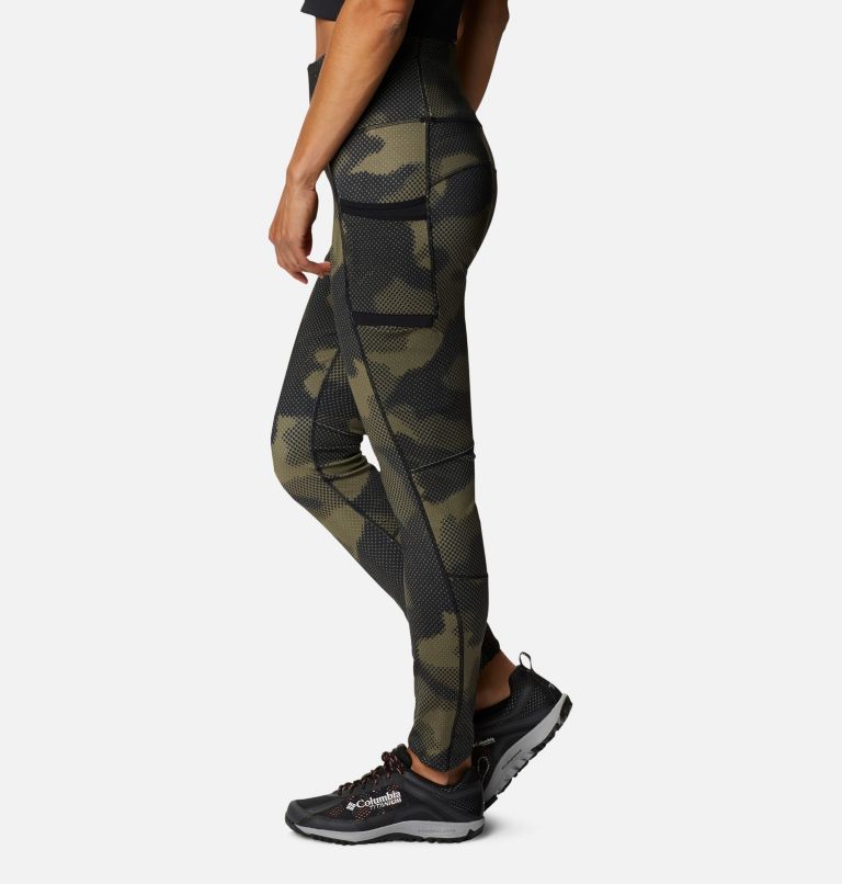 Women's Windgates II Leggings, Color: Stone Green Spotted Camo, image 3