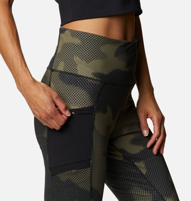 Women's Windgates II Leggings, Color: Stone Green Spotted Camo, image 5