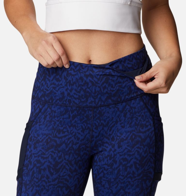 Women's Windgates II Leggings, Color: Dark Sapphire Terrain, image 4