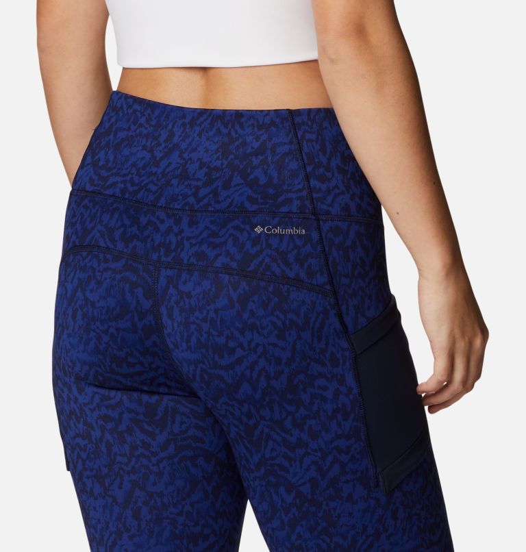 Women's Windgates II Leggings, Color: Dark Sapphire Terrain, image 5
