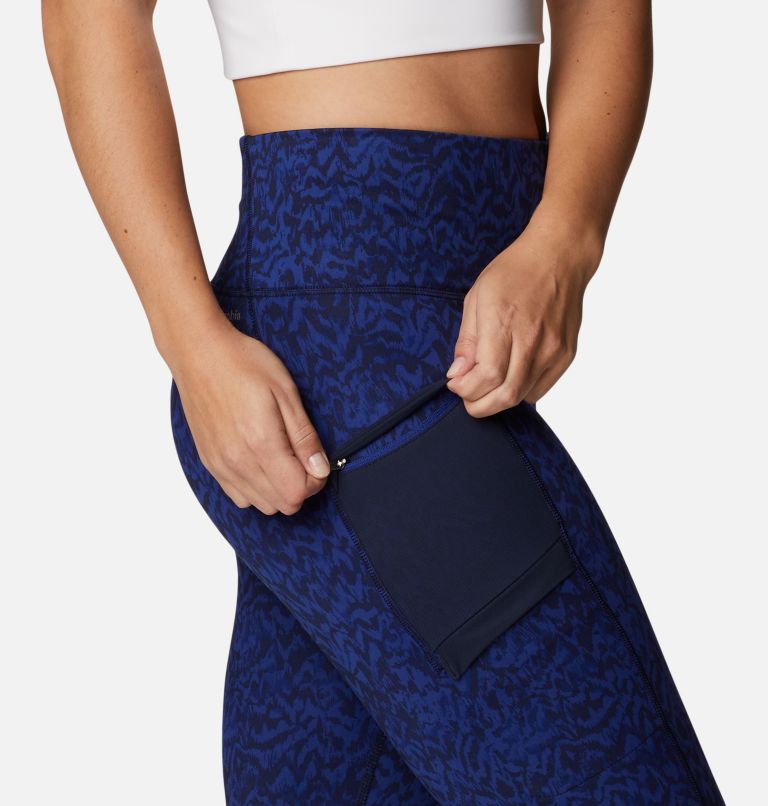 Women's Windgates II Leggings, Color: Dark Sapphire Terrain, image 7