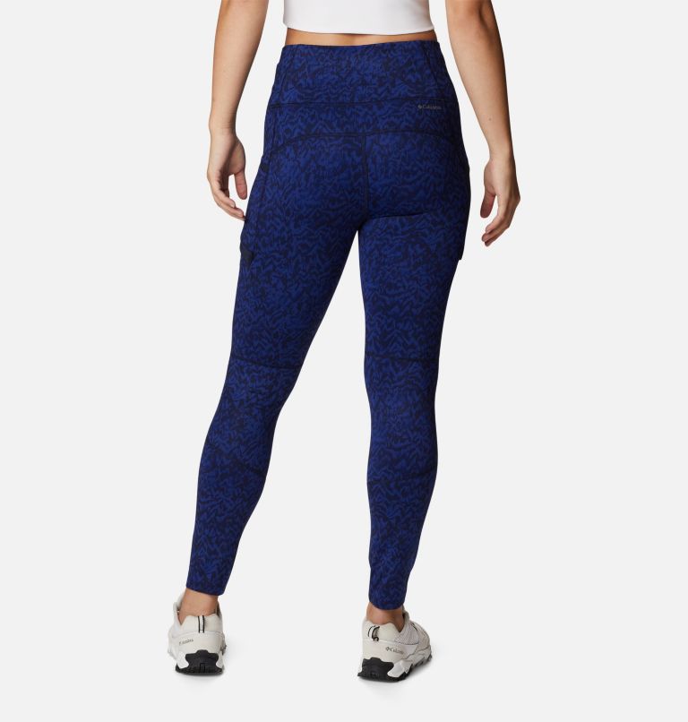 Women's Windgates II Leggings, Color: Dark Sapphire Terrain, image 2