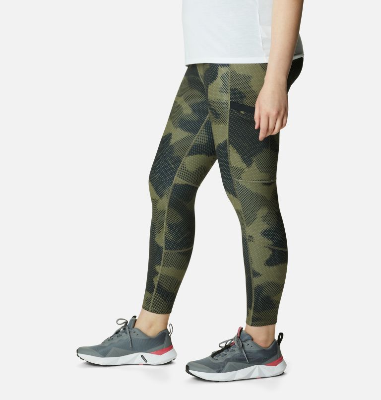 Women's Windgates II Leggings - Plus Size, Color: Stone Green Spotted Camo, image 3