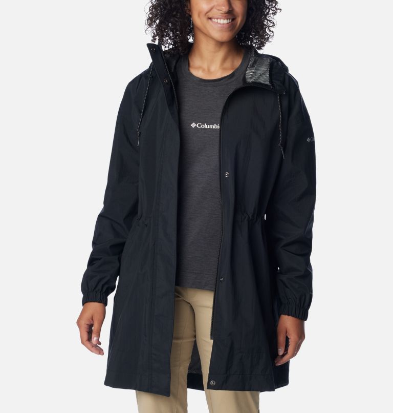 Black columbia rain jacket womens online