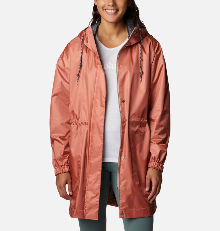 Women's Hooded Relaxed Fit Trench Rain Coat - A New Day™ Black S : Target