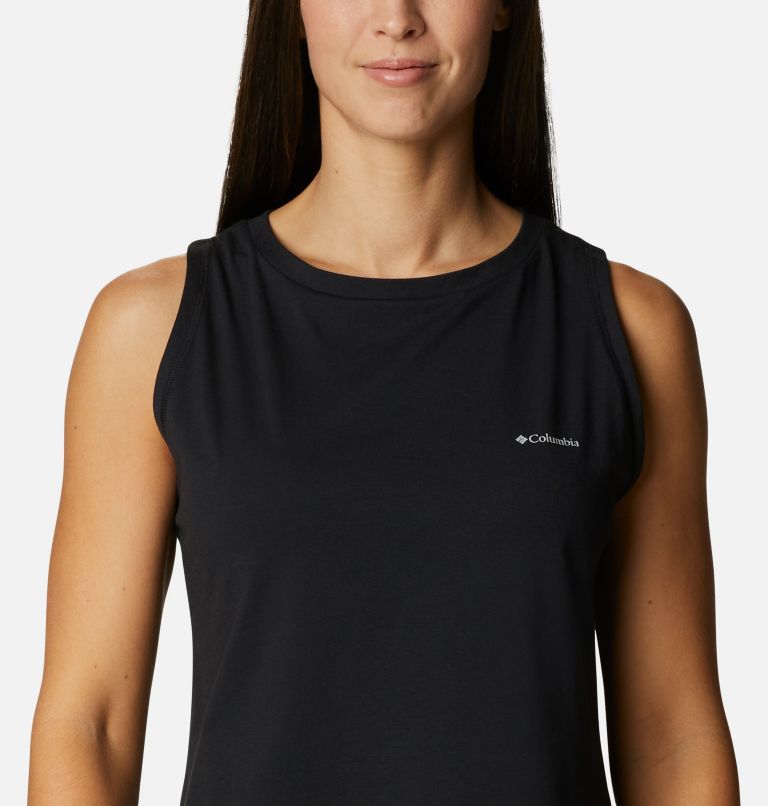 Women's Sun Trek Tank, Color: Black, image 4