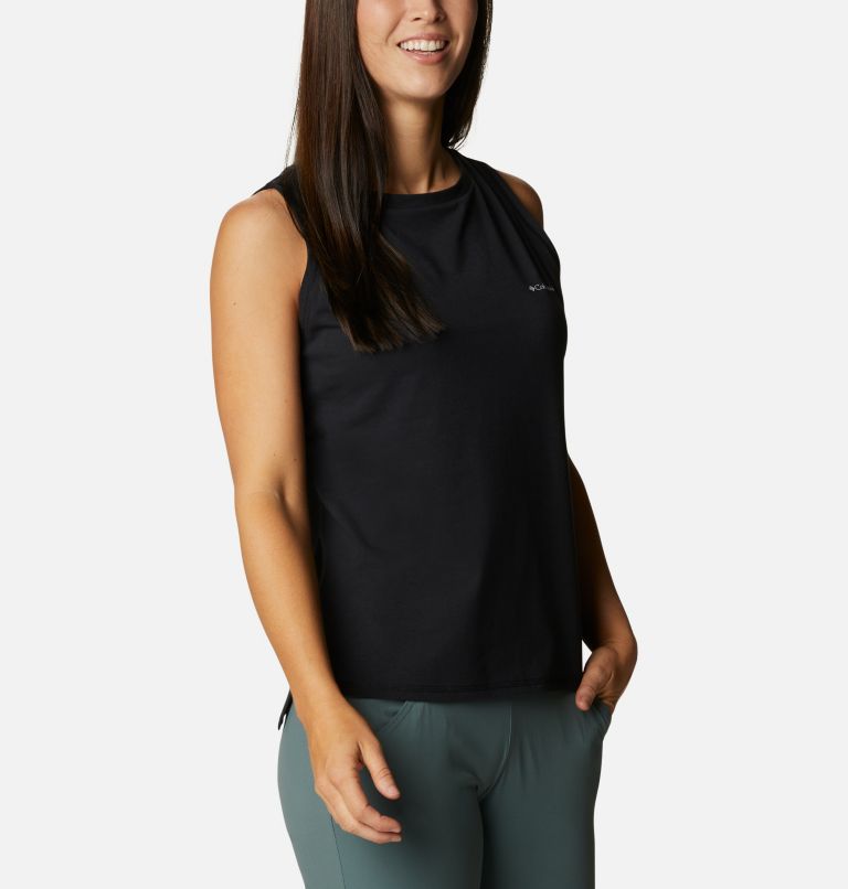Women's Sun Trek Tank, Color: Black, image 5