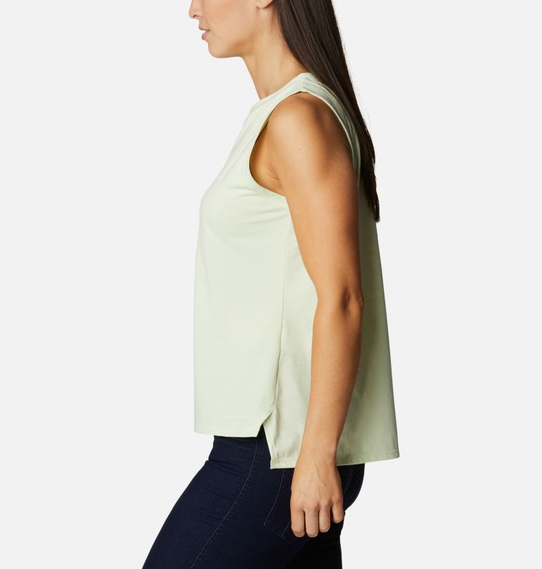 Women's Sun Trek Tank, Color: Light Lime, image 3