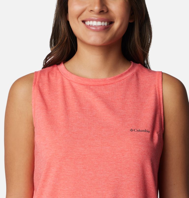 Women's Sun Trek Technical Tank Top, Color: Juicy Heather, image 4